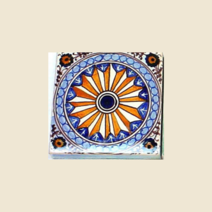 Mattonella quadrata cm 10 x 10  decoro geometrico