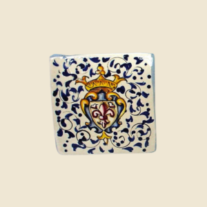 Mattonella quadrata cm 10 x 10  decoro Stemma