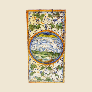 Rectangular tile cm  30 x 15 series Cote of arms - Hare