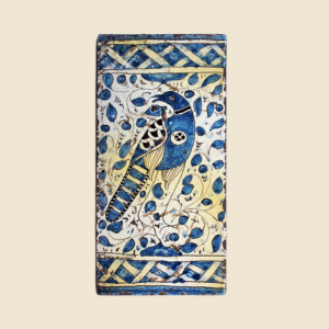 Rectangular tile cm  30 x 15 animal series - Turquoise Lapwing