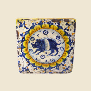 Mattonella quadrata cm 15 x 15  decoro serie animali