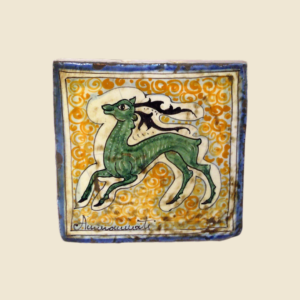 Mattonella quadrata cm 15 x 15  decoro serie animali