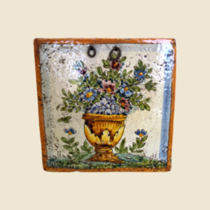 Mattonella quadrata cm 15 x 15 decoro fiori