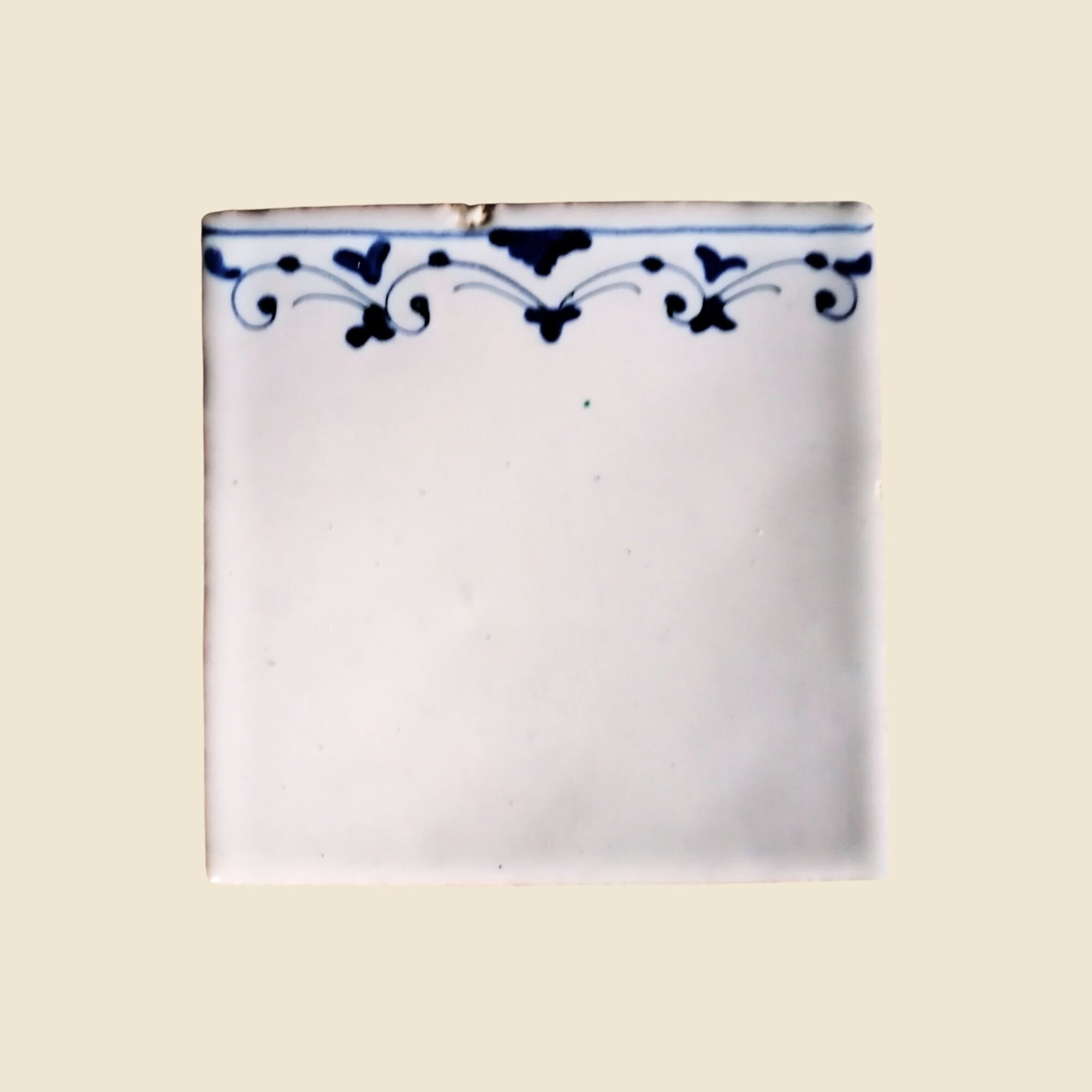 Mattonella quadrata cm 10 x 10 decoro cornice colorata (Copia)