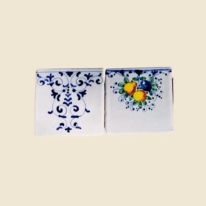 Mattonella quadrata cm 10 x 10 decoro fruttina