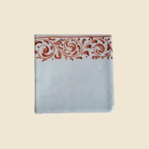 Mattonella quadrata cm  10 x 10 decoro  geometrico bordeaux