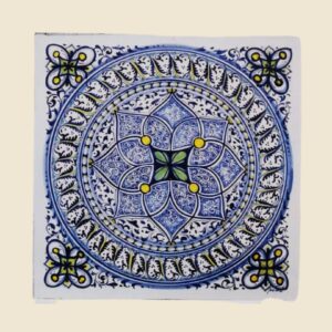 mattonella quadrata cm  40 x 40 decoro geoemetrico