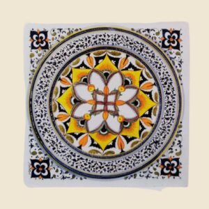 mattonella quadrata cm  40 x 40 decoro geoemetrico