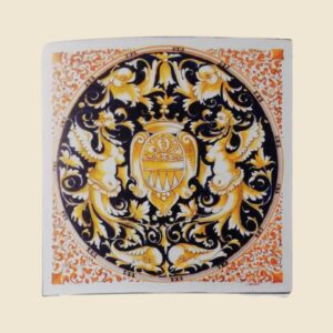 mattonella quadrata cm  40 x 40 decoro geoemetrico