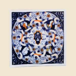 mattonella quadrata cm 40 x 40 decoro geoemetrico